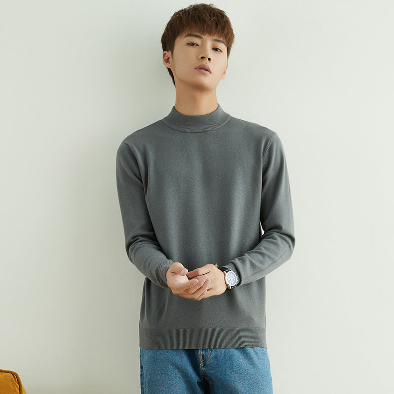 Men's Turtleneck Sweater Korean Fashion