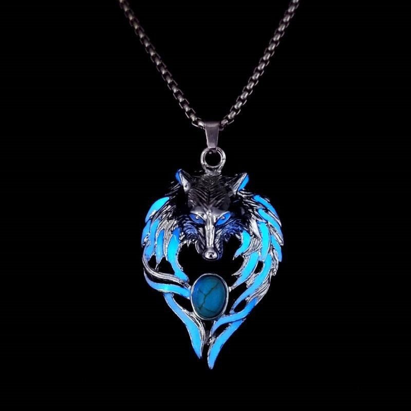 Domineering Line Winder Noctilucent Necklace Vintage Pendant Niche Design 