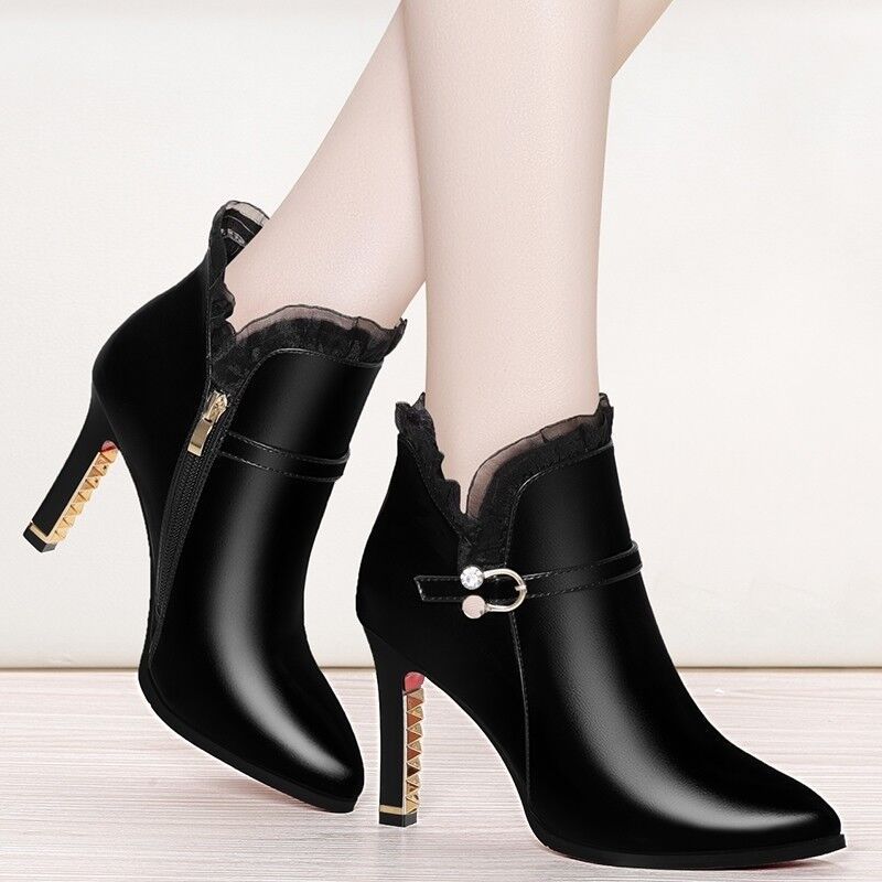 Women's Fashion All-matching High Heel Boots