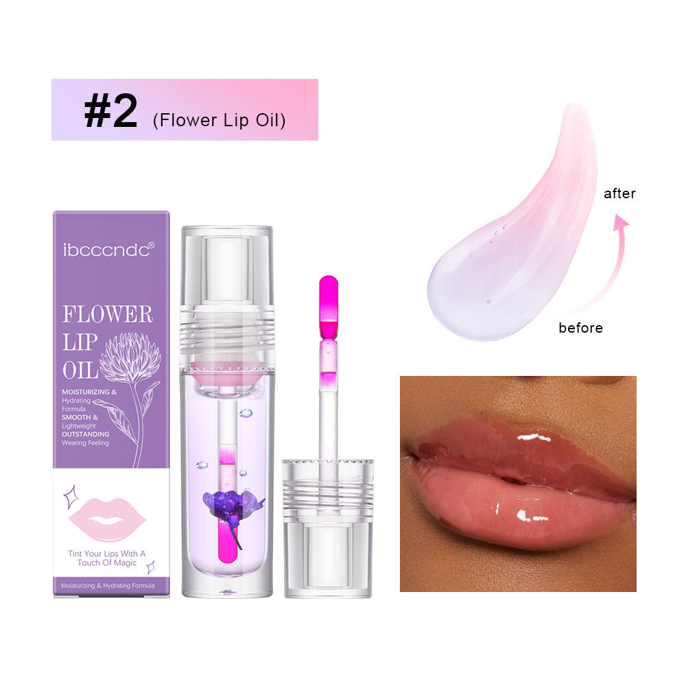 Flower Color Changing Lip Oil Moisturizing Jelly Lip-gloss