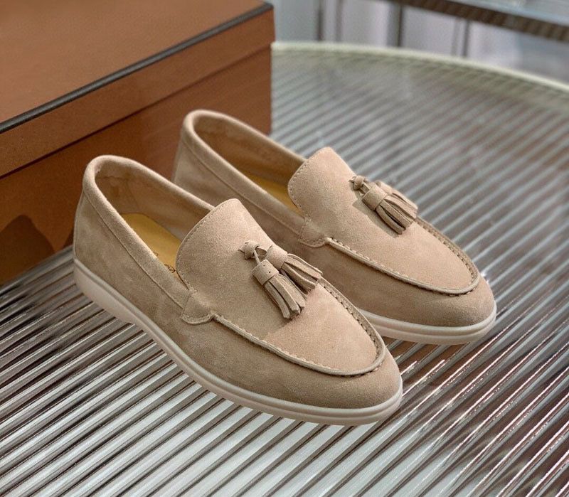 Fashion Suede Tassel Slip-on Loafers