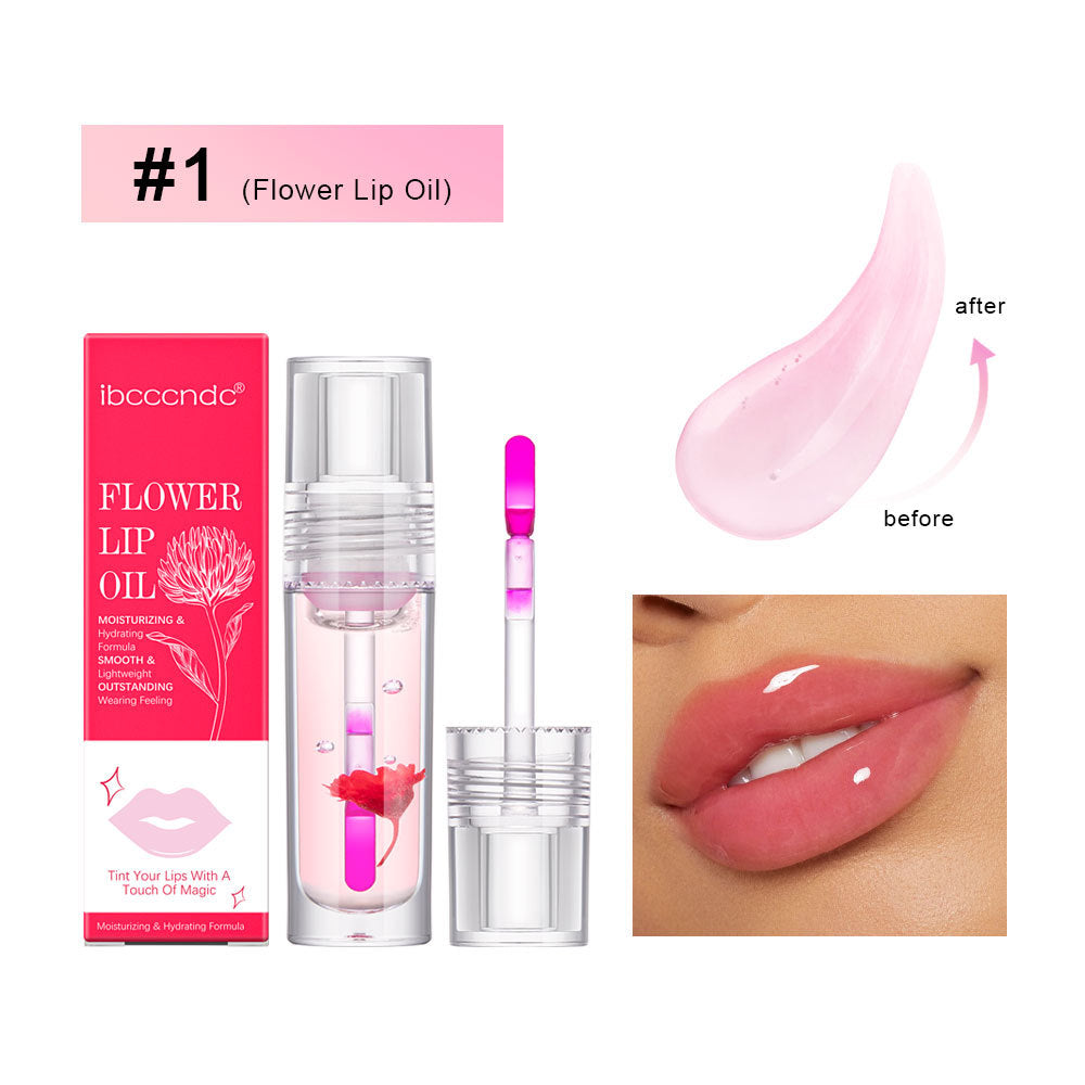  Flower Color Changing Lip Oil Moisturizing Jelly Lip-gloss