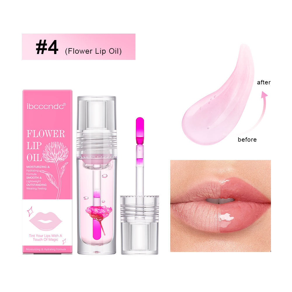 Flower Color Changing Lip Oil Moisturizing Jelly Lip-gloss