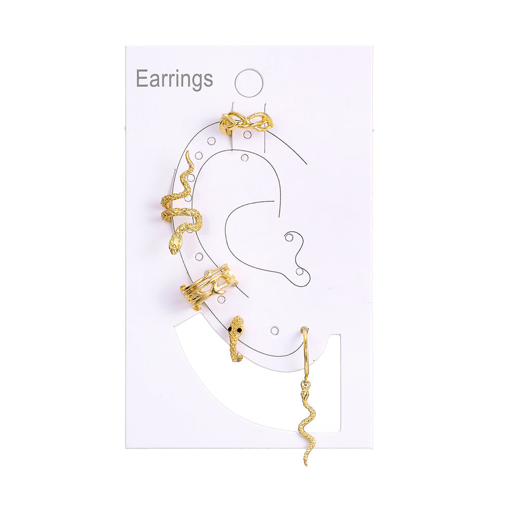 Snake-shaped Personalized Earrings Female Creative Small Animal