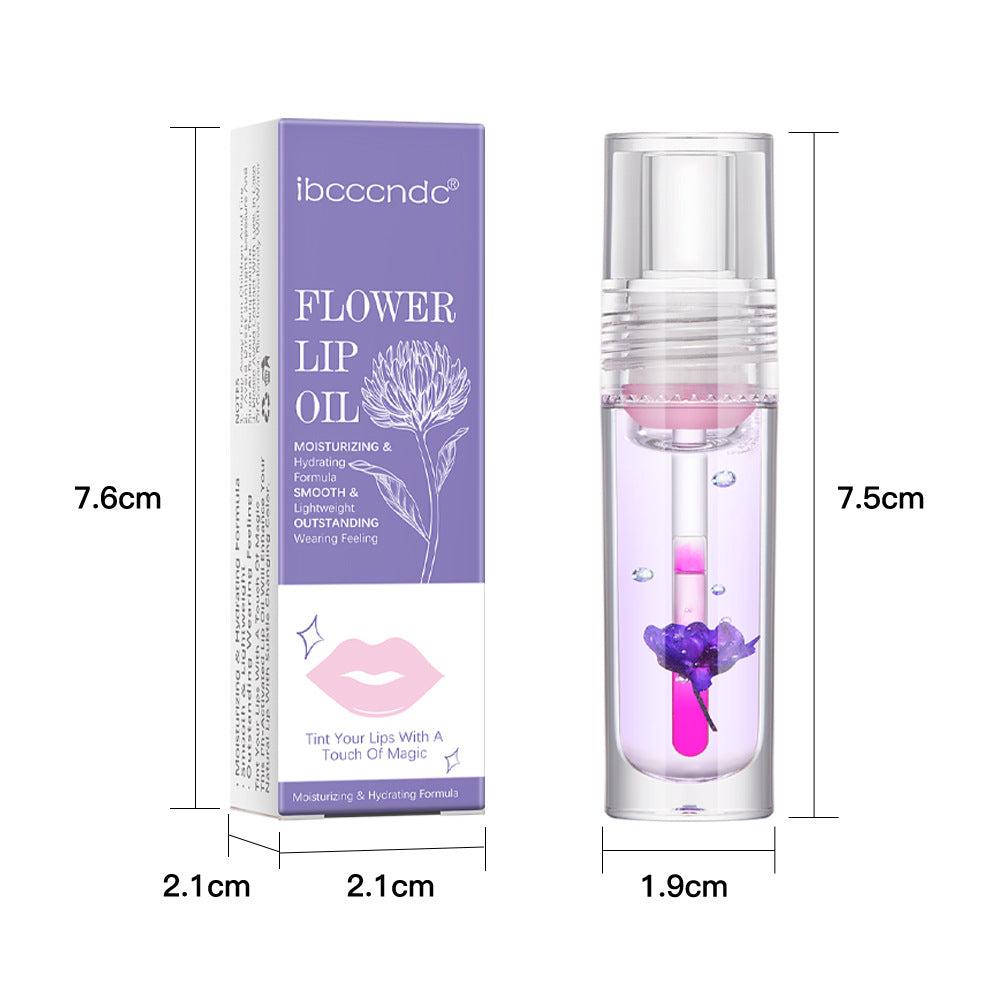 Flower Color Changing Lip Oil Moisturizing Jelly Lip-gloss