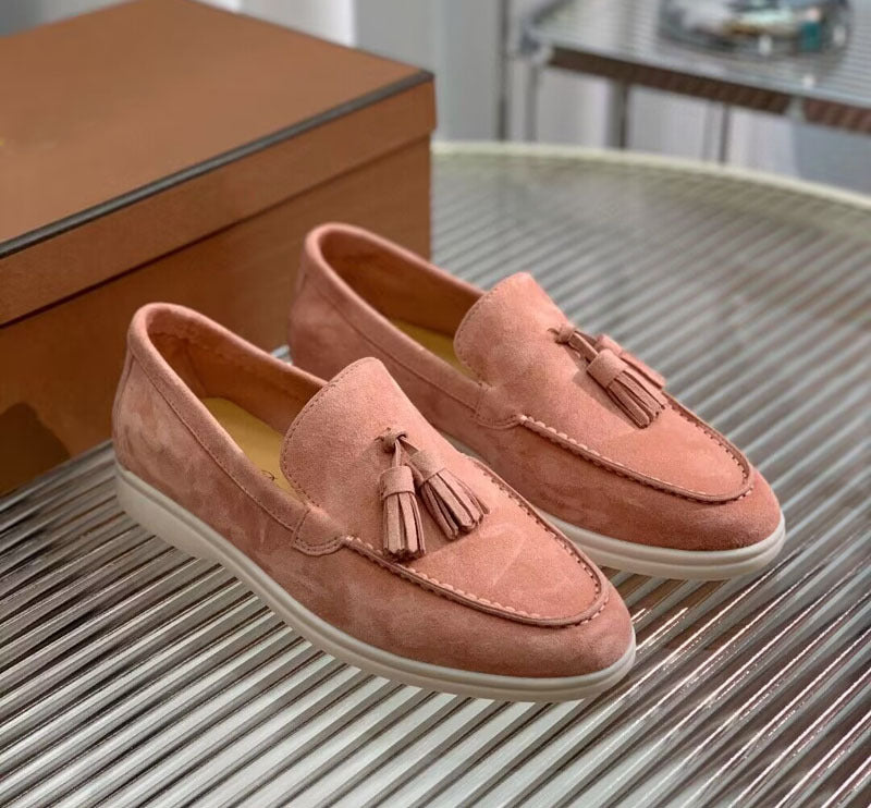 Fashion Suede Tassel Slip-on Loafers