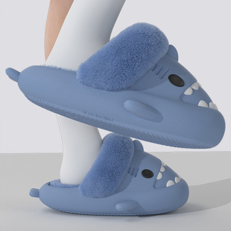 Detachable Winter Shark Slippers Bedroom House Shoes For Men and Women