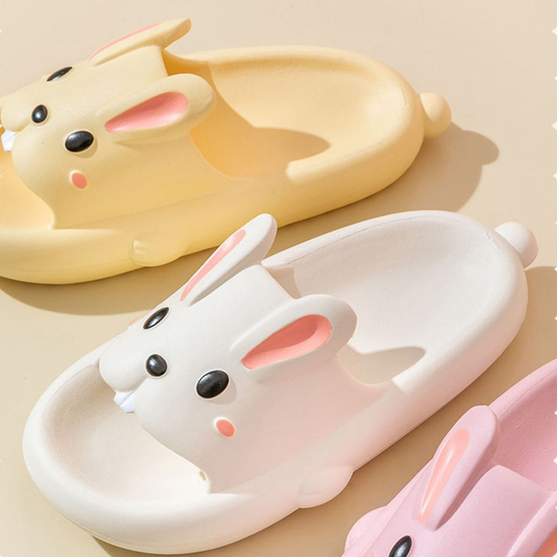 Cute Rabbit Slippers for Kids and Women for Summer Home Bathroom Wear