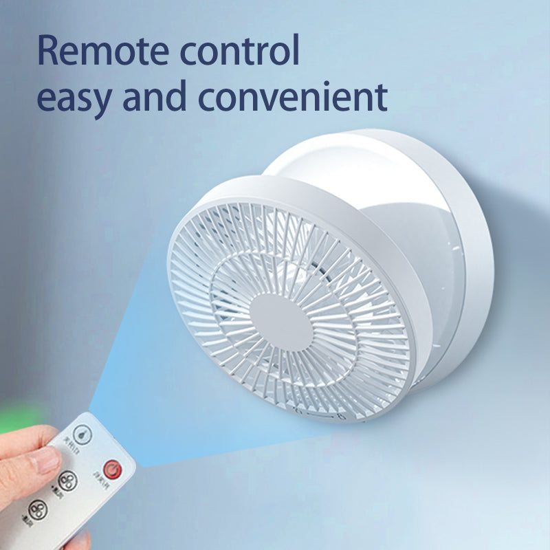 Compact Remote Ceiling Fan with USB Charging And Adjustable LED Light