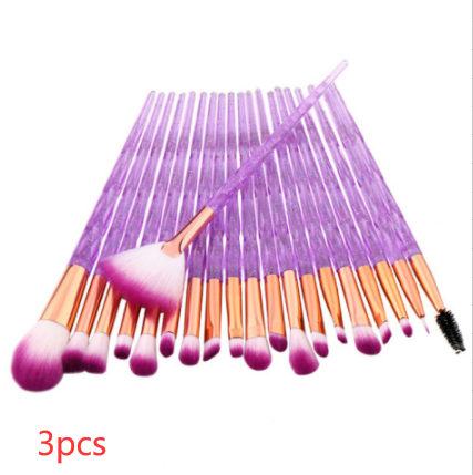 Diamond Colorful Beauty Makeup Brush Utensils