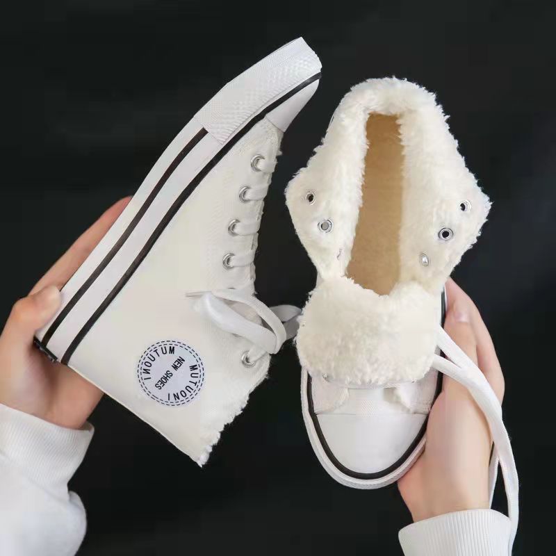 Women's Fashion High-top Canvas Shoes