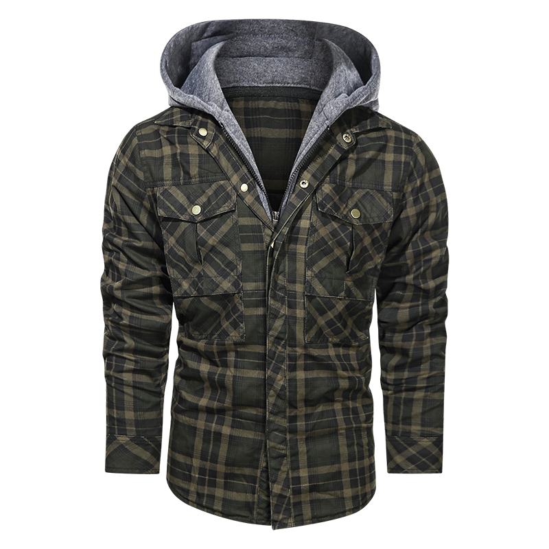 Men Warm Jacket Fleece Thick Autumn Winter Detachable Hoodies Jackets