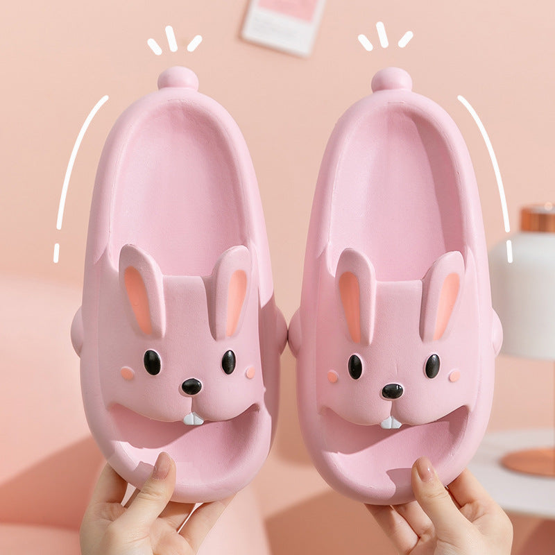 Cute Rabbit Slippers for Kids and Women for Summer Home Bathroom Wear