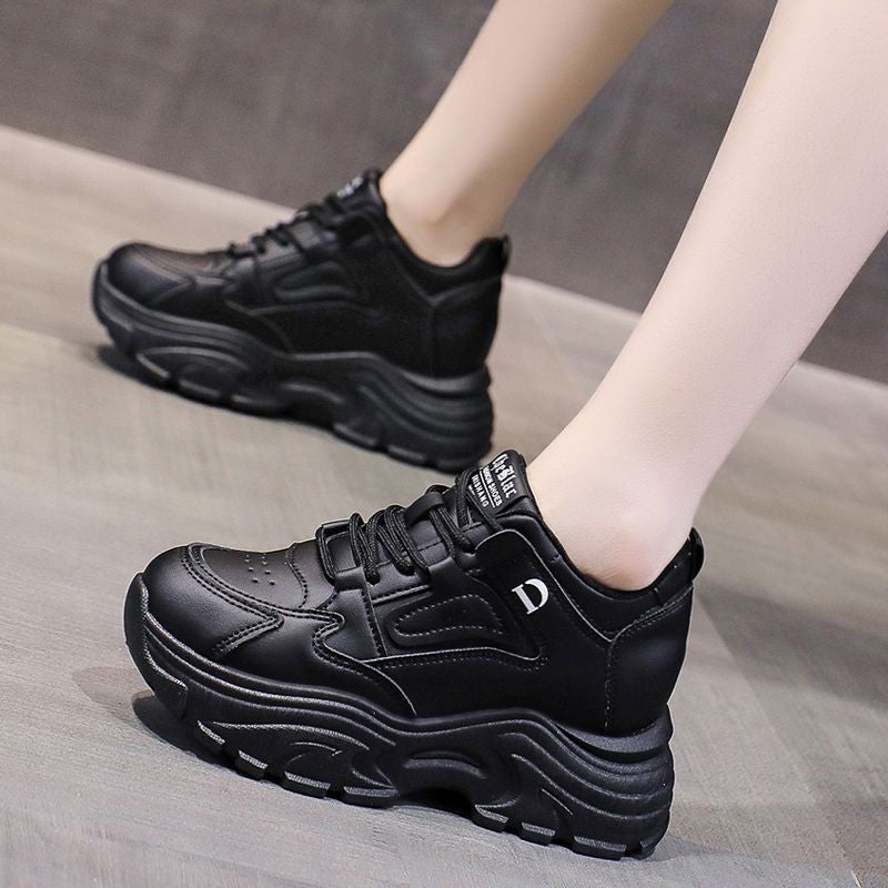 Women's Shoes Autumn Hidden Heel White Shoes Female Sneaker