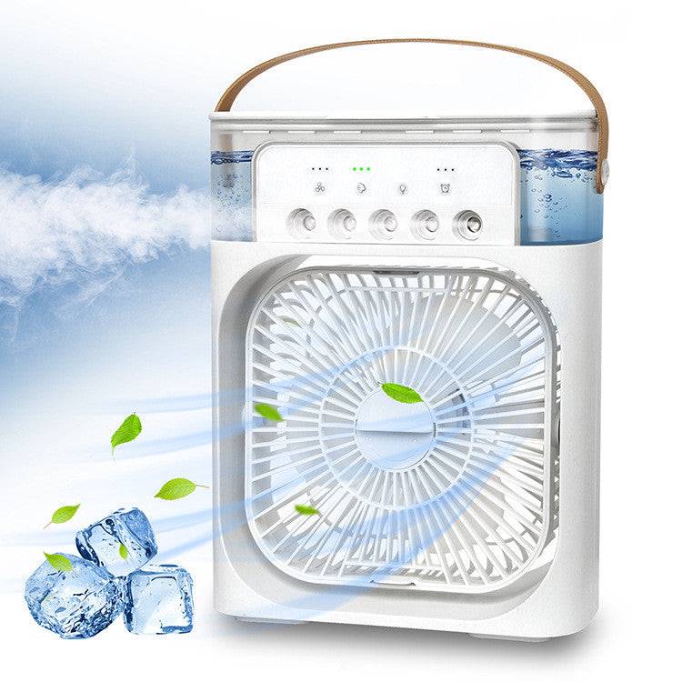 3 In 1 Air Humidifier Cooling USB Fan LED Night Light Water Mist Humidification Fan