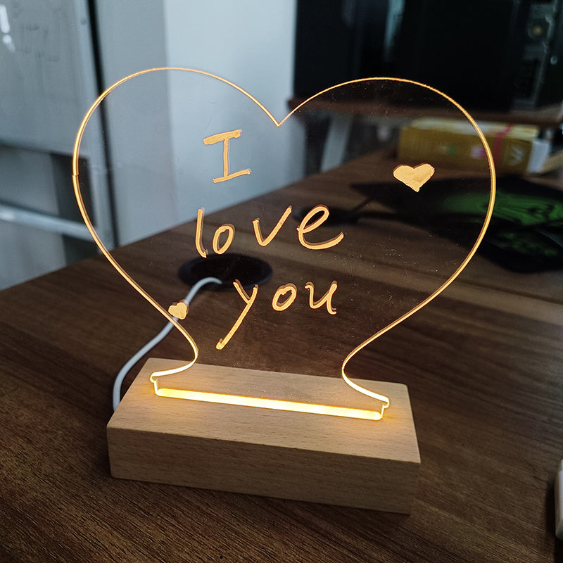 Creative Note Board Creative Led Night Light USB Message Board