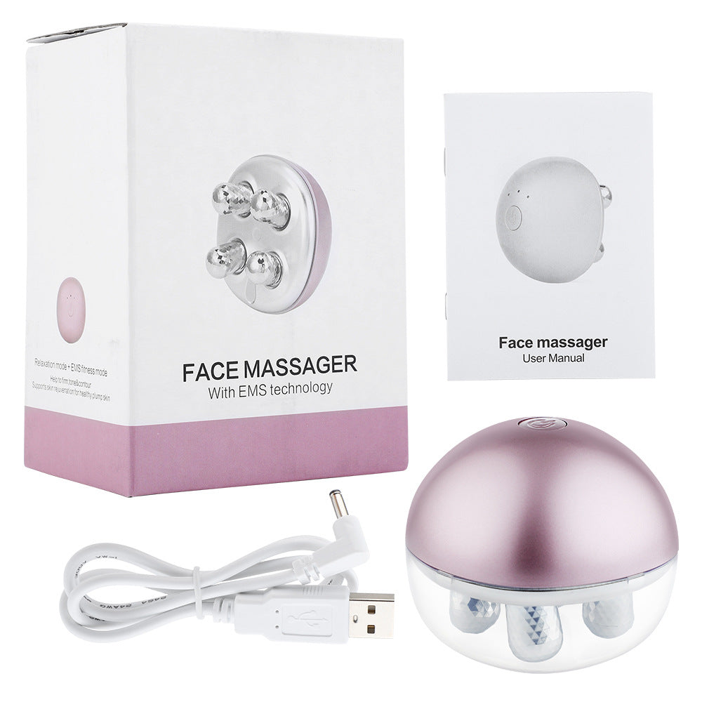 Usb Rechargeable Roller Massage Electric Face-lift