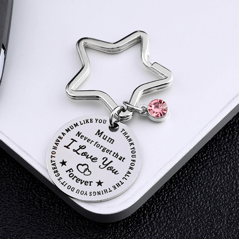 Mother And Daughter Affection Keychain Birthday Gift