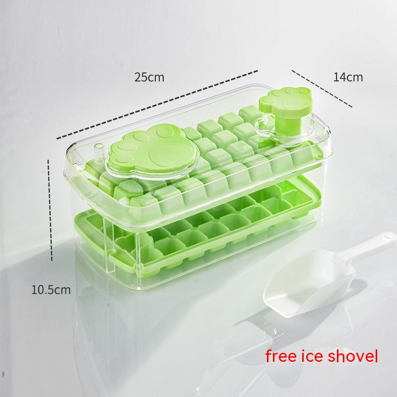 One-Click Press Cat's Paw Ice Tray Large Capacity Ice Cube Mold