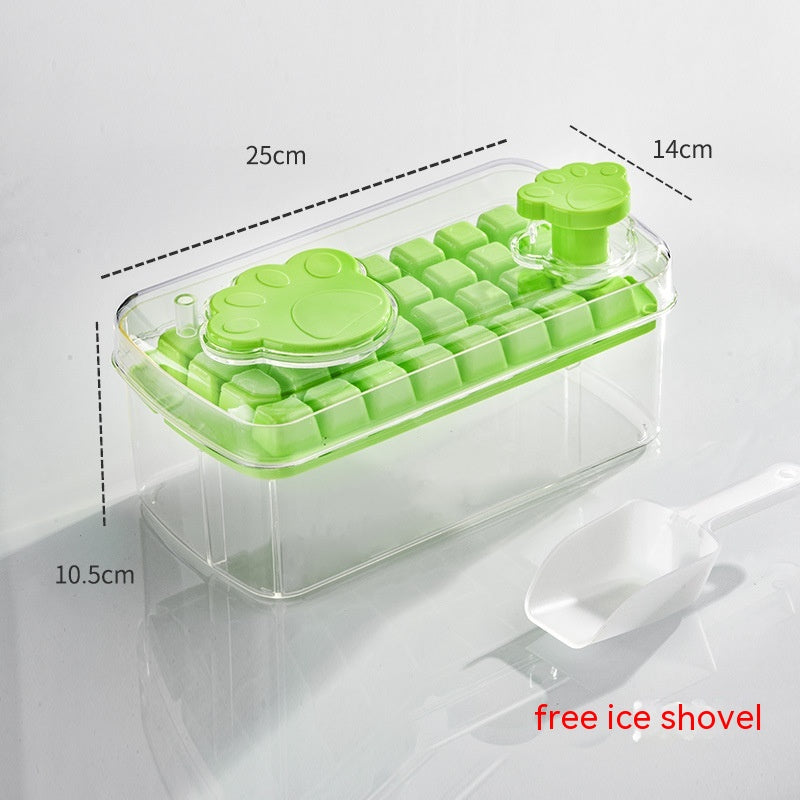 One-Click Press Cat's Paw Ice Tray Large Capacity Ice Cube Mold