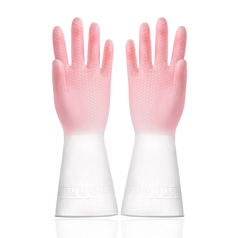 Dishwashing Gloves Women Waterproof Rubber Latex Thin Section Kitchen