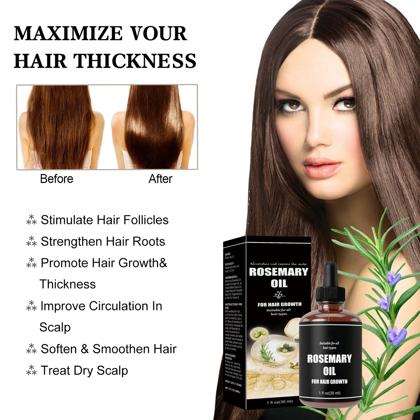 Dense Hair Soft Care Repair Hair Quality Damaged Hair Tail Dry And Frizz