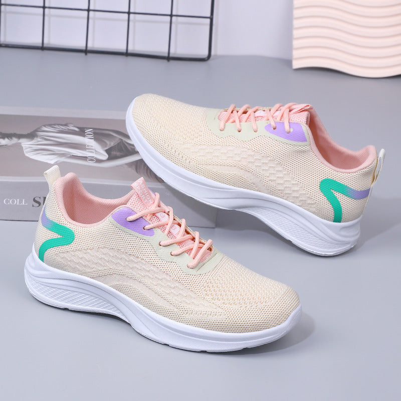 Women's Soft-soled Flyknit Sports Casual Shoes