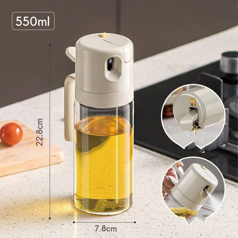 Olive Oil Sprayer Bottle for BBQ Cooking and Pouring Oil 2 In 1