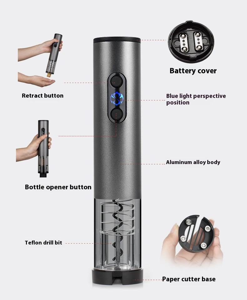 Type-c Rechargeable Stainless Steel Mini Electric Bottle Opener