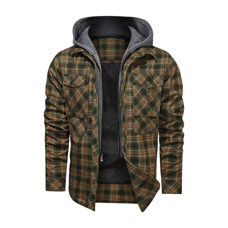 Men Warm Jacket Fleece Thick Autumn Winter Detachable Hoodies Jackets