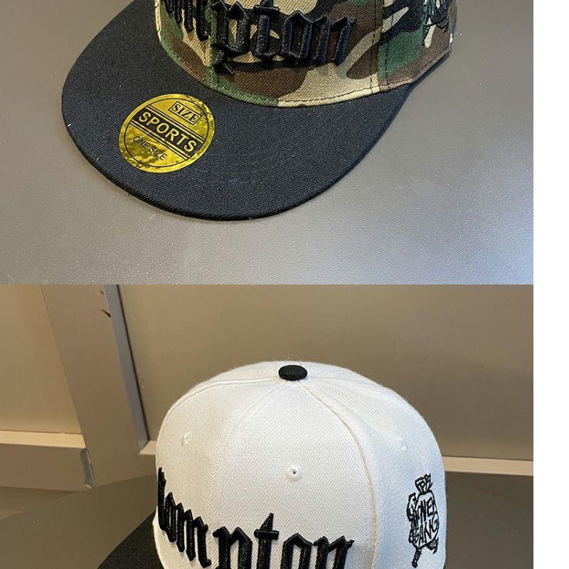 Men's Summer Wide Brim Camouflage Hip Hop Spring And Autumn Korean Style Trendy Big Head Circumference Flat Brim Baseball Hat