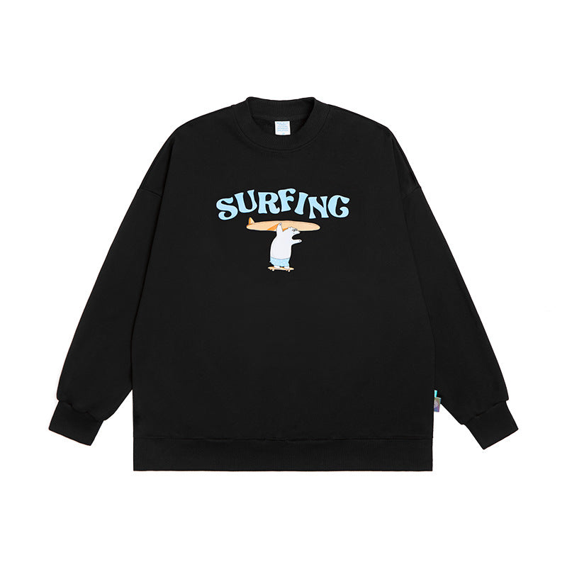 Street Fashion Brand Fun Surfing Polar Bear INF Men Clothing