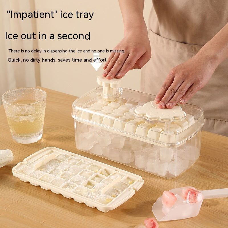 One-Click Press Cat's Paw Ice Tray Large Capacity Ice Cube Mold