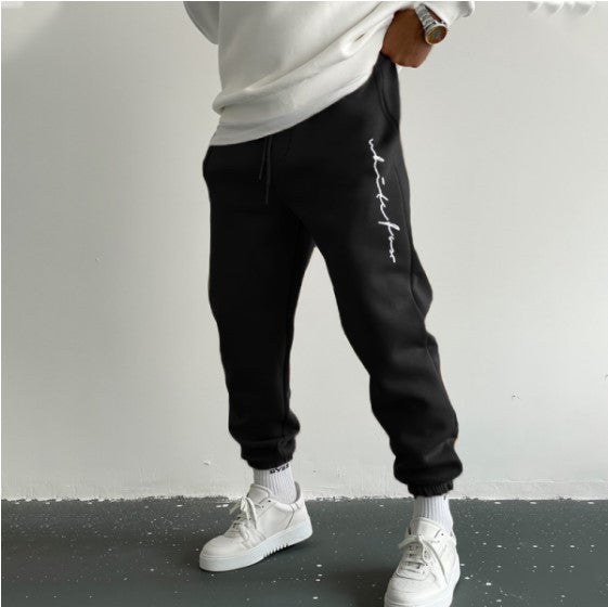 Men's Autumn Leisure Printed Minimalism Casual Pants