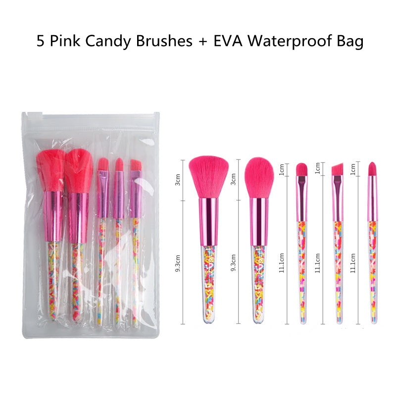 Candy Makeup Brush Set Full Set Crystal Powder Brush Beauty Tools