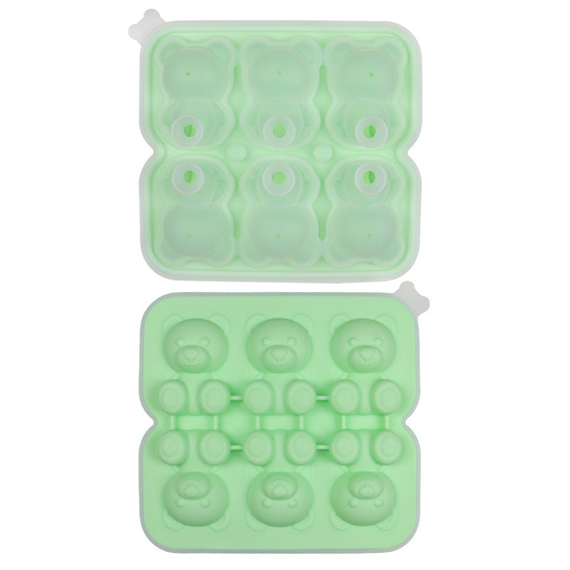 Bear Ice Cube Molded Silicone Ice Tray