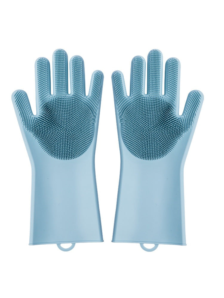 Housework Cleaning Gloves Kitchen Silicone Rubber Thickened Anti-lengthening Dishwashing Artifact