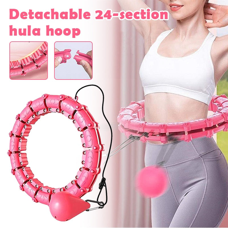 Custom Knots Weighted Hula Fitness Hoop waist slimming and weight loss