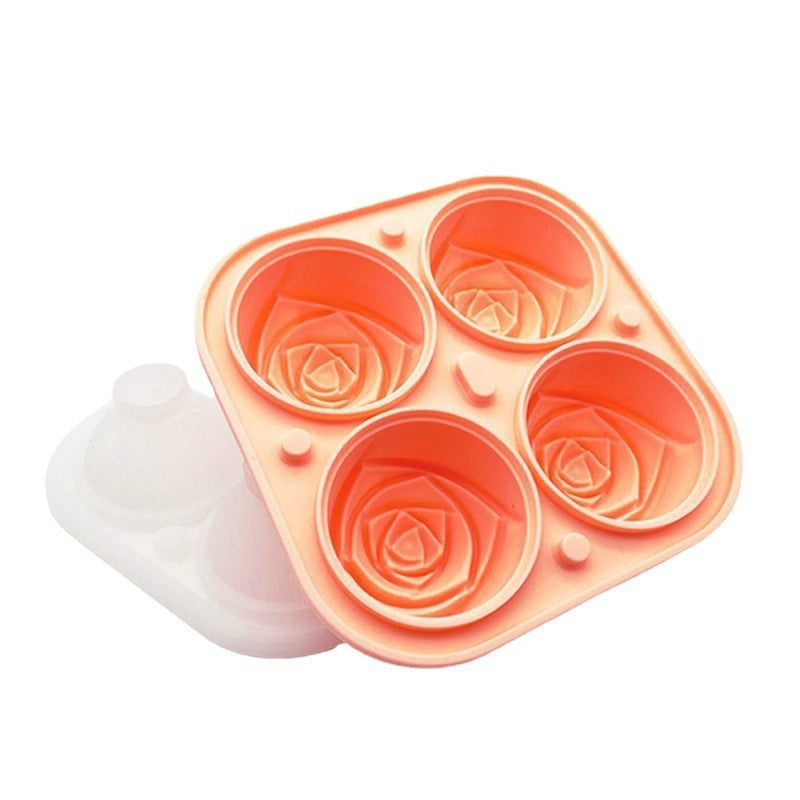 Large Ice Rose Cube Mold Tray Storage Household For long Summer