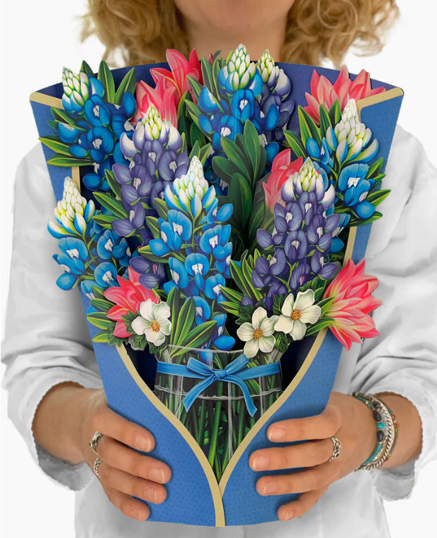 Flowers Holiday Gift Large Bouquet Greeting Card Decoration Greeting