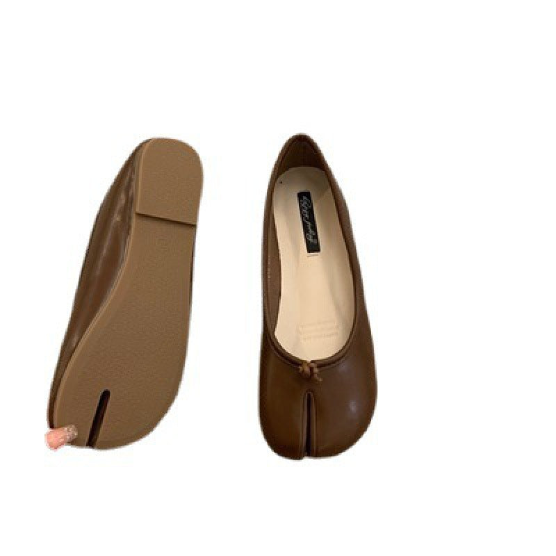 Women's Summer Split Toe Trotter Flat-soled Shoes