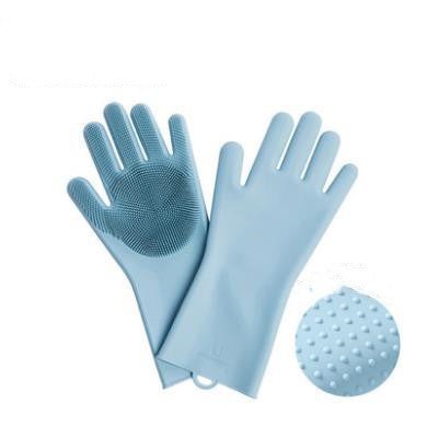 Housework Cleaning Gloves Kitchen Silicone Rubber Thickened Anti-lengthening Dishwashing Artifact