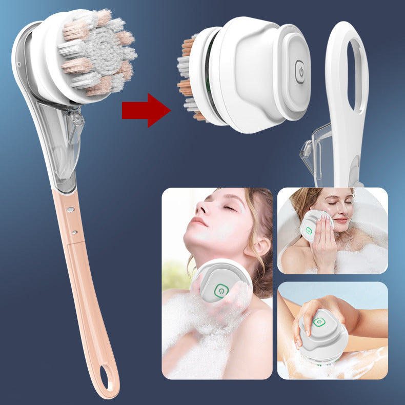 Multifunctional Electric Bath Brush Waterproof Rubbing Brush 6 in 1