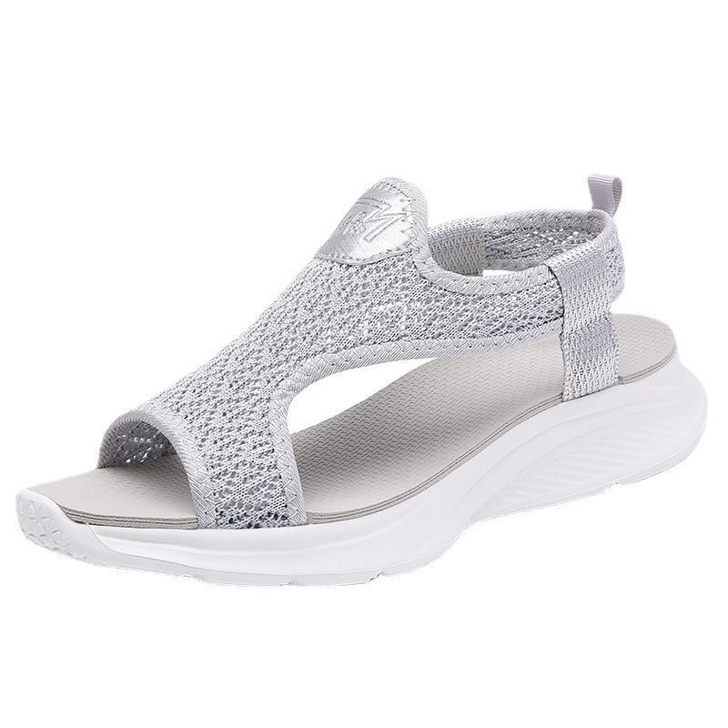 Summer Women's Shoes Soft Bottom Ultra-light Beach Sandals Flat Lightweight Plus Size