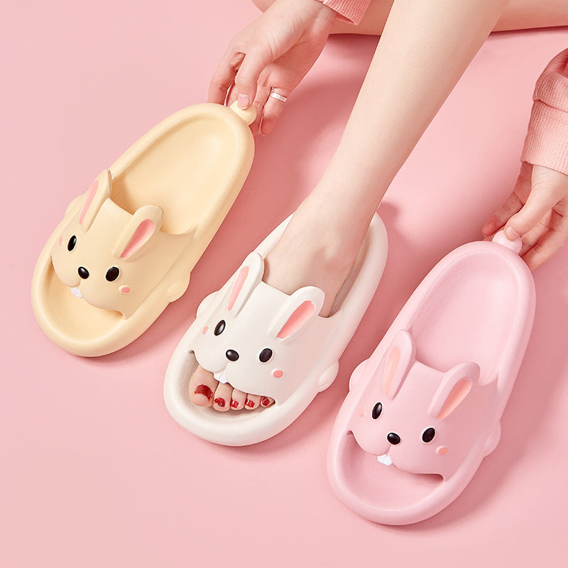 Cute Rabbit Slippers for Kids and Women for Summer Home Bathroom Wear