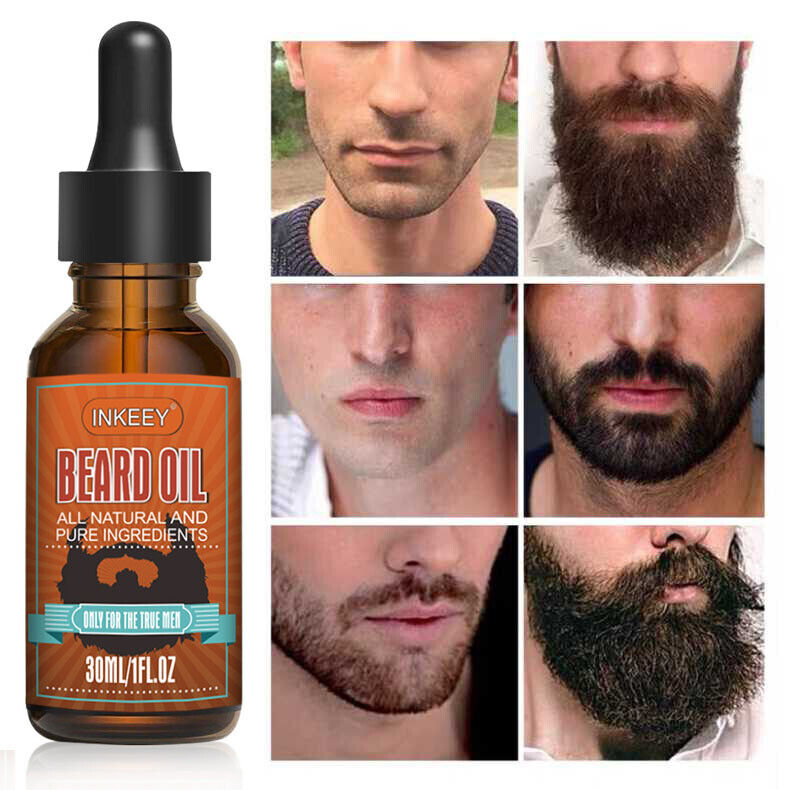 Men Beard Growth Oil Serum for Faster Facial Hair Grooming