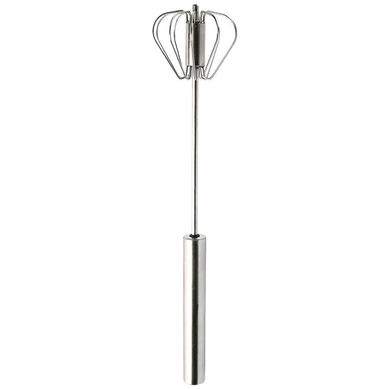 Stainless Steel Semi-automatic Egg Beater with Pressure Hand Mixer