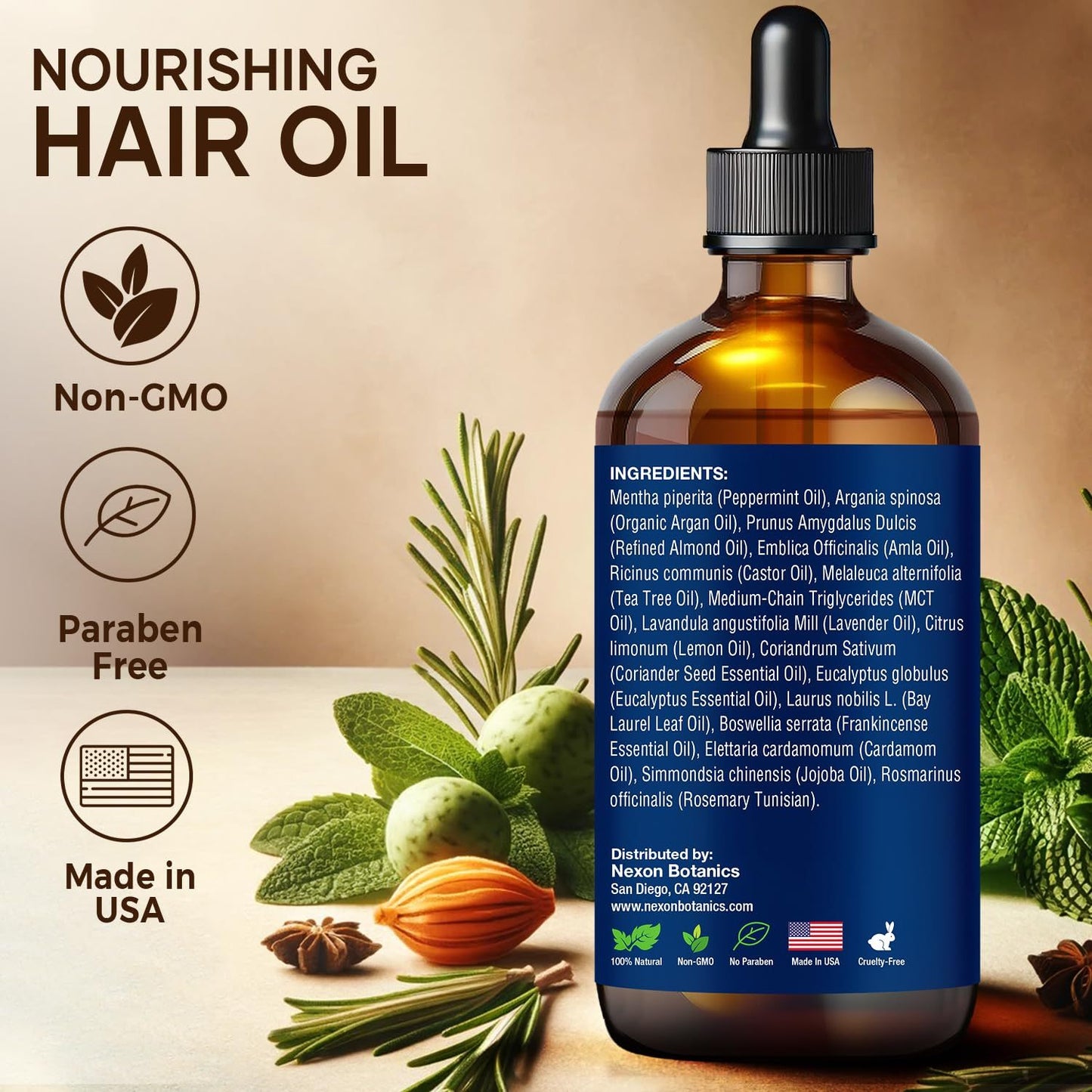 Nourishing 4 Fl Oz Hair Growth Oil