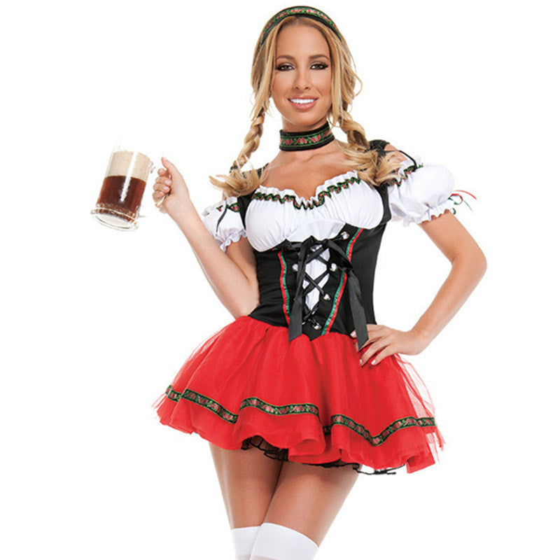 Maid Costumes Oktoberfest Beer Girl Uniforms Festival Promotional Costumes