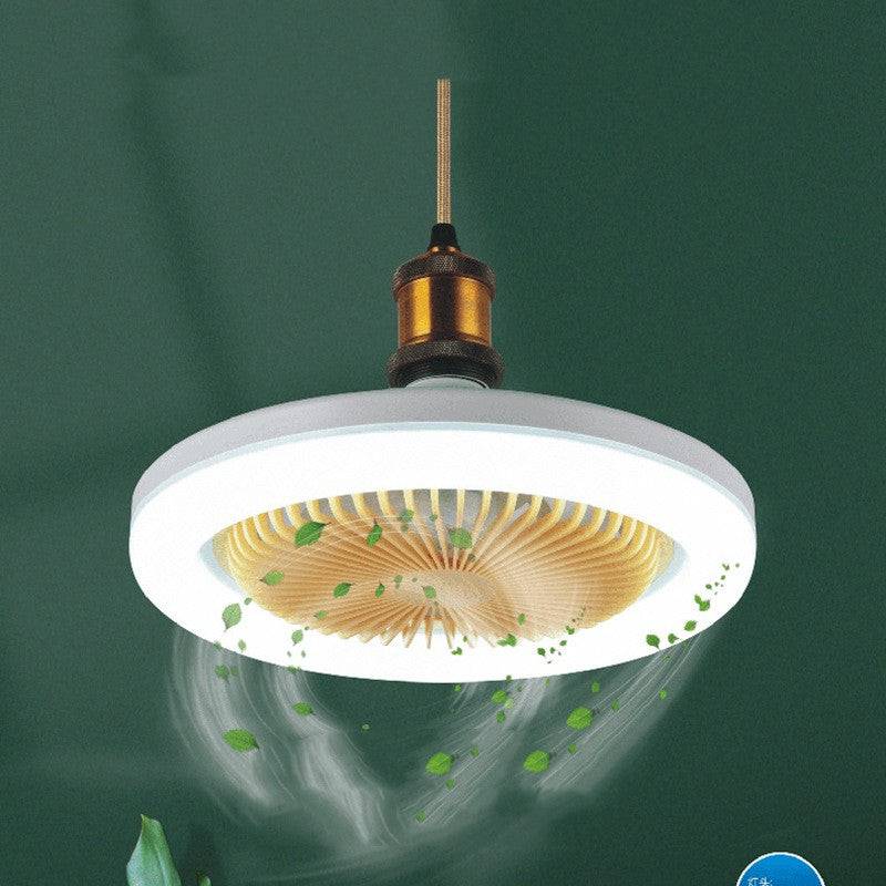 26cm Round Remote Control Ceiling Fan With E27 30W LED Lamp Hanging Fan